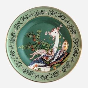 Anthropologie Phannapast Twelve Days Christmas Plate Six Geese A-Laying
